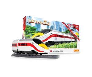 Hornby Playtrains R9360M Passenger Express, Kids Battery Train Set | Hornby High Speed Remote Controlled Battery Train Set, Kids Toy Sets for Ages 3+, Childrens Mini Model Includes: Playtrain