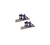 Hornby R083 OO Gauge Buffer Stop, Model Train Accessories for Adding Scenery, Dioramas, Woodland, Buildings and More to 00 Gauge Model Railway - 1:76 Scale, Black
