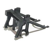 Hornby R083 OO Gauge Buffer Stop, Model Train Accessories for Adding Scenery, Dioramas, Woodland, Buildings and More to 00 Gauge Model Railway - 1:76 Scale, Black