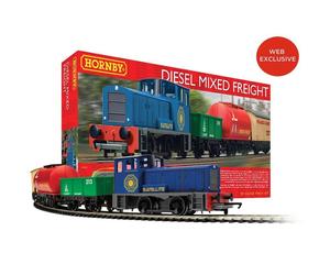 Hornby R1292M Diesel Mixed Freight Train Set Sets Analogue 00 Gauge 1:76 Scale
