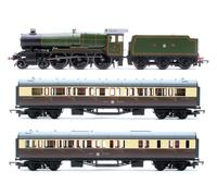 Hornby Steam Train - R30376 RailRoad GWR, Class 1000, 'County of Merioneth' Train Pack - Era 3 00 Gauge Locomotives, Engine Models for Adults - 1:76 Scale Model Gift