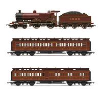 Hornby R30377 RailRoad MR Class 4P Compound Train Pack - Era 3 Junior, Red