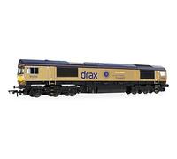 Hornby R30461 RailRoad GB Railfreight Class 66 Co-Co Drax 50th Anniversary Gold 66301 ‘Drax Power Station 50’ Railway Locos