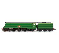 Hornby Steam Train - R3860 BR, Merchant Navy Class, 4-6-2, 35012 'United States Lines' - Era 4 00 Gauge Locomotives for Train Set, Engine Models for Adults - 1:76 Scale Model Gift