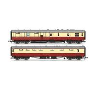Hornby R40470 BR Kitchen and Buttery Car & Composite Restaurant - White Horse 7833 Twin pack Rolling Stock - Coaches Model Railway OO Gauge