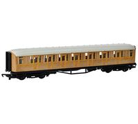 Hornby R4332 RailRoad LNER Teak 00 Gauge Coach, Brown | Era 3 Train Toy, 00 Gauge Carriage for Train Set, Rolling Stock Models for Adults, 1:76 Scale Model Gift