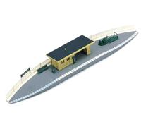 Hornby R590 OO Gauge Station Halt, Model Train Accessories for Adding Scenery, Dioramas, Woodland, Buildings and More to 00 Gauge Model Railway - 1:76 Scale, Grey