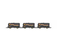 Hornby R60259 Tank Wagon Triple Pack – Shell TTA, Era 8, Black, 00 Gauge