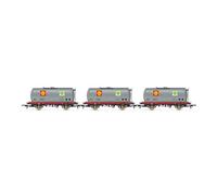 Hornby R60260 Shell-Mex, TTA Tank Wagon Triple Pack - Era 8 Freight Wagons Wagons & Wagon Packs, Grey