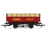 Hornby R60261 Hornby 2024 Wagon Rolling Stock - Wagons for Model Railway Sets, Red