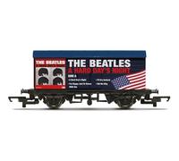 Hornby R60302 The Beatles 'Hard Days Night' USA Album Covers Wagon | Train Toy Accessory, 00 Gauge Carriage for Train Set, Rolling Stock for Adults, 1:76 Scale