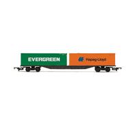 Hornby R60360 RailRoad BR FFA Bogie Flat Wagon w/2x30' Container Load