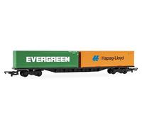 Hornby R60360 RailRoad BR FFA™ Container Wagon with Two 30' Containers, OO Gauge, 14 Years+