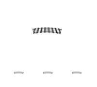 Hornby R604 OO Gauge 1st Radius Curve Track - Extra Track Pieces for Model Railway Sets, Model Train Track Pieces - Scale 1:76 (Pack of 4)