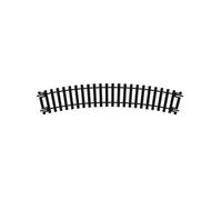 Hornby R606 OO Gauge 2nd Radius Curve Track - Extra Track Pieces for Model Railway Sets, Model Train Track Pieces - Scale 1:76, Black
