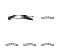 Hornby R606 OO Gauge 2nd Radius Curve Track - Extra Track Pieces for Model Railway Sets, Model Train Track Pieces - Scale 1:76, Black (Pack of 5)