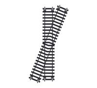 Hornby R615 00 Gauge Diamond Crossing-Right Hand, 168 millimeters, Red | Hornby R614 OO Gauge Left Hand Diamond Crossing Track, Extra Pieces for Model Railway Sets, Model Train Pieces