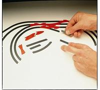 Hornby R619 Track Planning Symbols - Plan Your Layout in Miniature Scale - Spare Parts and Train Accessories for Hornby OO Gauge Model Railway Sets