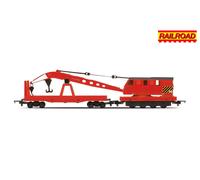 Hornby R6881 - Railroad Breakdown Crane Era 5 Red 00 Gauge 1:76 Scale - T48 Post