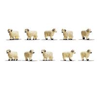 Hornby R7122 - 10 x Ready Painted Sheep 1/76 Scale = 00 Gauge RM48 Post