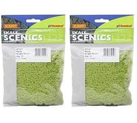 Hornby R7161 Flock - Bright Green for Model Railway OO Gauge, Model Train Accessories for Adding Scenery, Dioramas, Woodland, Buildings and More, Model Making Kits - 1:76 Scale Model Accessory