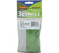 Hornby R7173 Scatter - Medium Green for Model Railway OO Gauge, Model Train Accessories for Adding Scenery, Dioramas, Woodland, Buildings and More, Model Making Kits - 1:76 Scale Model Accessory