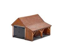 Hornby R7271 OO Gauge Modern Timber Garage, Model Railway Building