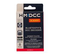 Hornby R7335 HM7000-8 BLE Decoder 8 Pin - No Sound, Black/Silver