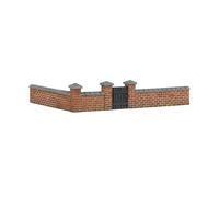 Hornby R7354 OO Gauge Front and Left Hand Victorian Terrace House Garden Wall - Model Railway Accessories, Miniature Diorama Scenery for Hornby Train Sets - Lifelike Train Scenery Model - Scale 1:76