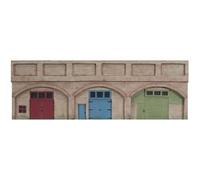 Hornby R7367 OO Gauge Low Relief Viaduct with Lock Ups 2 Red Brick | Hornby OO Gauge Viaducts x, Model Railway Accessories, Miniature Diorama Scenery for Train Sets