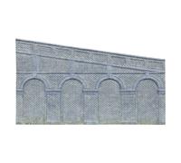 Hornby R7375 High Stepped Arched Retaining Walls x2 Engineers Blue Brick 1:76 OO