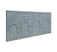 Hornby R7375 High Stepped Arched Retaining Walls x2 Engineers Blue Brick 1:76 OO