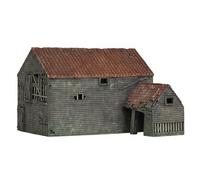 Hornby R7379 Derelict Farm Building for Model Railway OO Gauge, Mini Train Accessories for Adding Scenery, Dioramas, Woodland, Buildings and More, Model Making Kits - 1:76 Scale Accessory