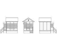 Hornby Signal Box R7393 Chinnor - OO Gauge, Extra Track Pieces, Scale 1:76, Black