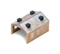 Hornby Engine Shed R8004 – OO Gauge Model Railway Shed, 1:76 Scale, Brown