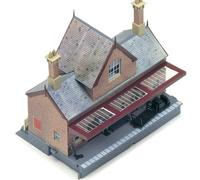Hornby R8007 OO Gauge Booking Hall - Model Railway Accessories, Miniature Diorama Scenery for Hornby Train Sets - Lifelike Train Booking Hall Model - Scale 1:76