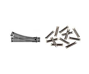 Hornby R8073 00 Gauge Right Hand Point Track & Pack of 12 R910 Fishplates