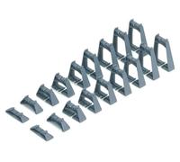 Hornby R909 OO Gauge Elevated Track Support Set, Model Train Accessories for Adding Scenery, Dioramas, Woodland, Buildings and More to 00 Gauge Model Railway - 1:76 Scale, Grey