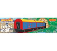 Hornby R9316 Playtrains - Express Goods Closed Van Pack for Playtrains Remote Controlled Battery Trains - Kids Toy Train Set Accessories for Ages 3+, Childrens Model Trains, Includes: 2x Closed Vans