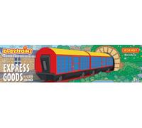 Hornby R9316 Playtrains - Express Goods Closed Van Pack for Playtrains Remote Controlled Battery Trains - Kids Toy Train Set Accessories for Ages 3+, Childrens Model Trains, Includes: 2x Closed Vans
