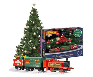 Hornby R9363M Santa's Express Christmas Train Set - Analogue OO Gauge 1:76 Scale Model Railway, Steam Trains Gift for Men, Women & Kids - Rechargeable, Tree Decoration, Electric Locomotives for Adults