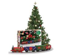 Hornby R9368M Santa's Express Rechargeable Battery-Operated Christmas Train Set - Model Railway with Lights, Sound & Easy Assembly Track, Festive OO Scale for Seasonal Fun