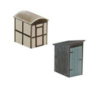 Hornby R9782 OO Gauge Utility Lamp Huts x2, Model Railway Accessory