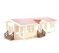 Hornby R9802 OO Gauge Modern Prefab, Model Railway Building | Model Railway Accessories, Miniature Diorama Scenery for Hornby Train Sets, Lifelike Building Models, Scale 1:76