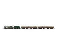 Hornby Steam Train - R30376 RailRoad GWR, Class 1000, 'County of Merioneth' Train Pack - Era 3 00 Gauge Locomotives, Engine Models for Adults - 1:76 Scale Model Gift