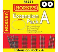 Hornby Track EXTENSION PACK A 1:76 scale OO Gauge layout Nickel Silver R8221