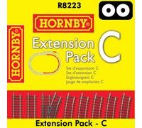 Hornby Track EXTENSION PACK C 1:76 scale OO gauge layout Nickel Silver R8223