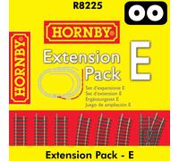 Hornby Track EXTENSION PACK E 1:76 scale OO gauge layout Nickel Silver R8225