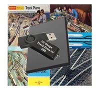 Hornby Track Plans on USB - model railway train 130+ design layouts for 00 gauge oo scale Trains for Train Enthusiasts