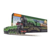 Hornby - Train Set - R1255M Flying Scotsman Analogue OO Gauge Locomotives Model Railway Sets, Starter Electric Locomotive Kits - Miniature Steam Engine Building Kits, 1:76 Scale Model Train Gifts